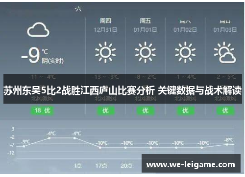 苏州东吴5比2战胜江西庐山比赛分析 关键数据与战术解读